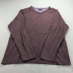 Method Long Sleeve Thermal Knit Shirt Brown Gray L